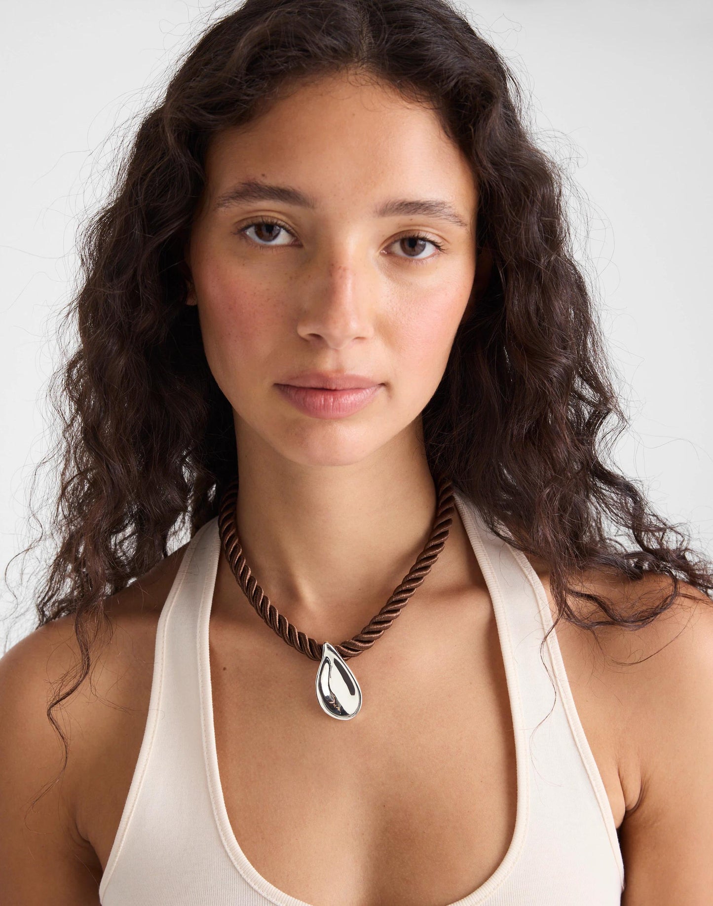 Madewell Droplet Pendant Cord Necklace