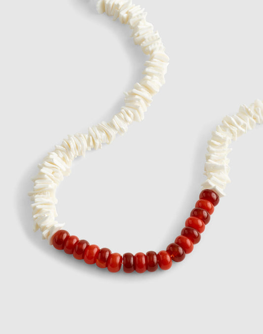 Madewell Semiprecious Puka Shell Beaded Choker Necklace