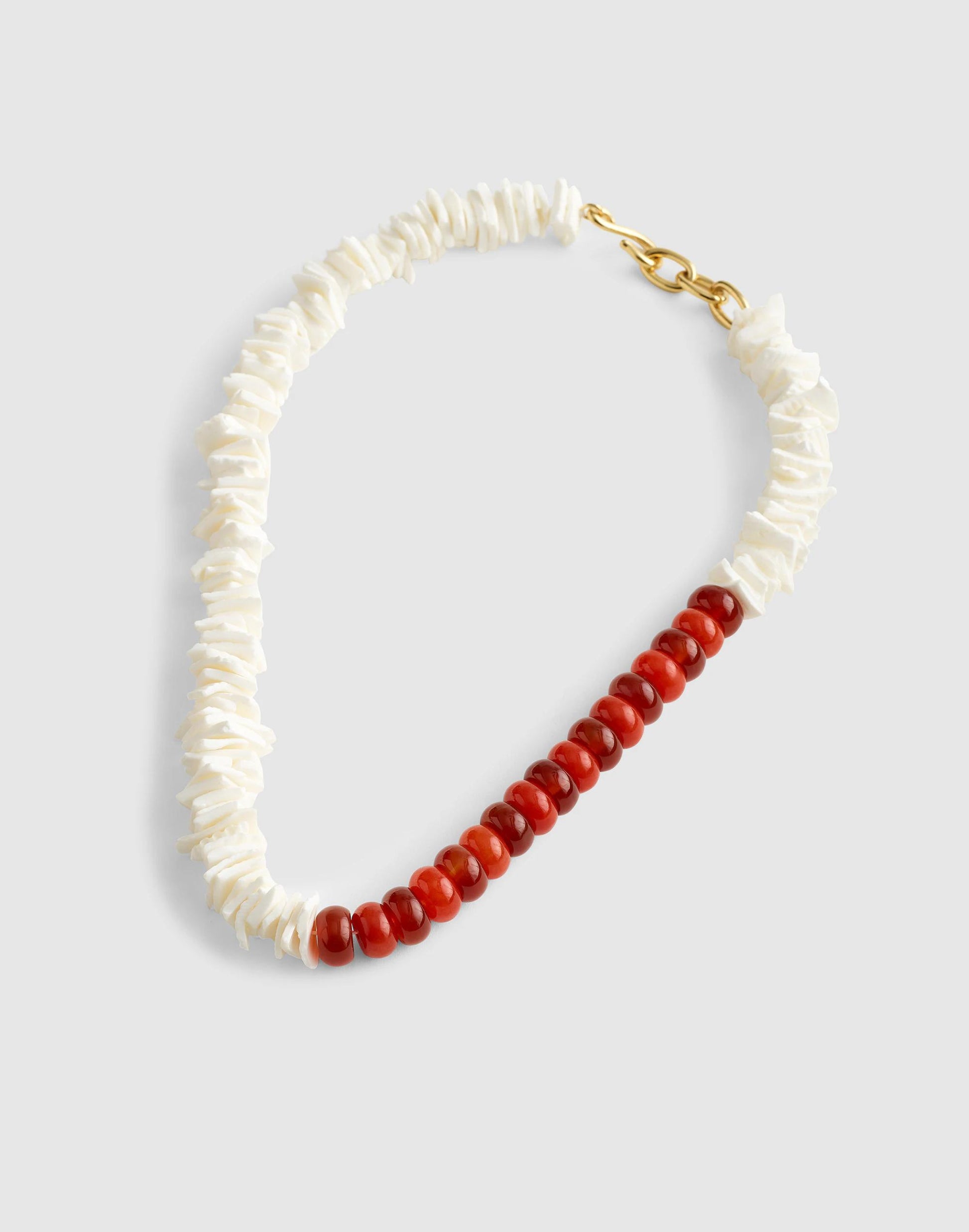 Madewell Semiprecious Puka Shell Beaded Choker Necklace