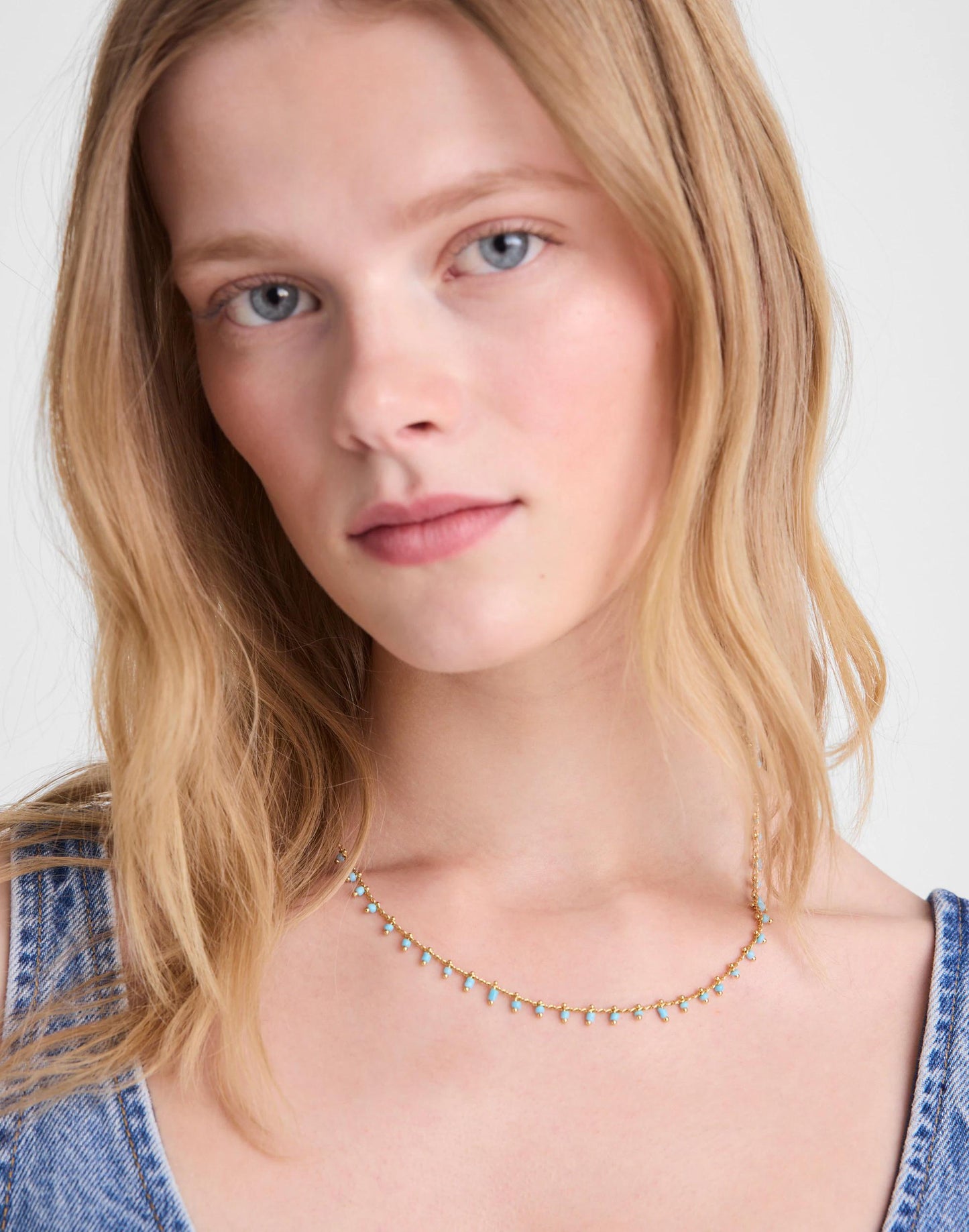 Madewell Enamel Chain Choker Necklace