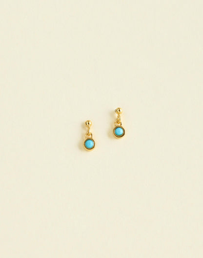Madewell Demi-Fine Turquoise Drop Earrings