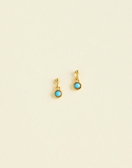 Madewell Demi-Fine Turquoise Drop Earrings