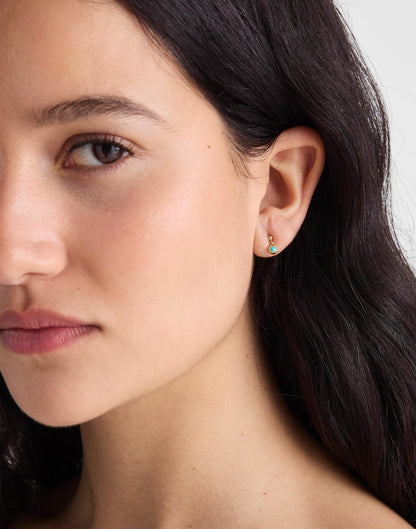 Madewell Demi-Fine Turquoise Drop Earrings