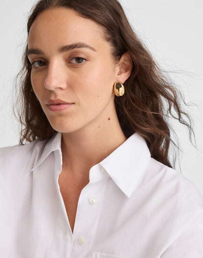 Madewell Sculpted Droplet Statement Stud Earrings