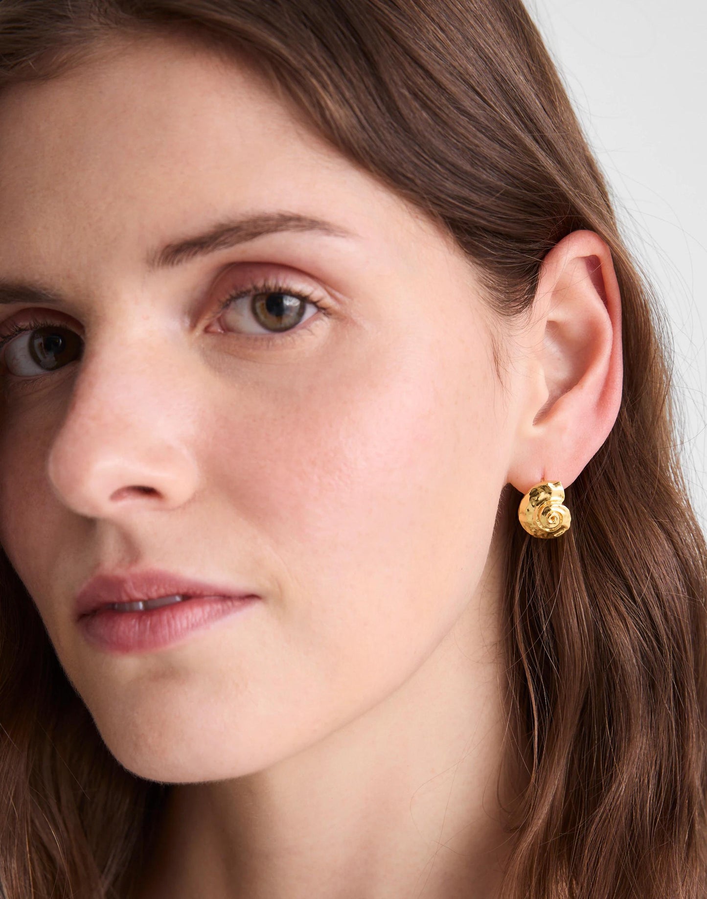 Madewell Shell Hoop Earrings
