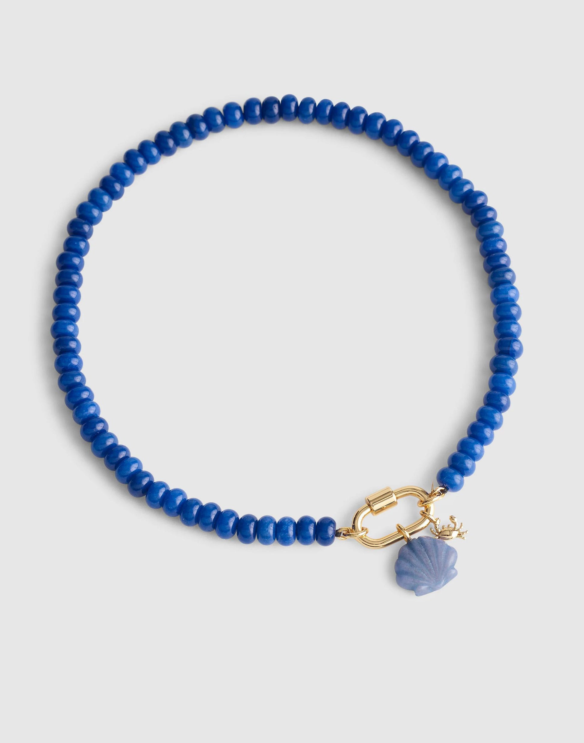 Madewell Semiprecious Beaded Carabiner Charm Necklace