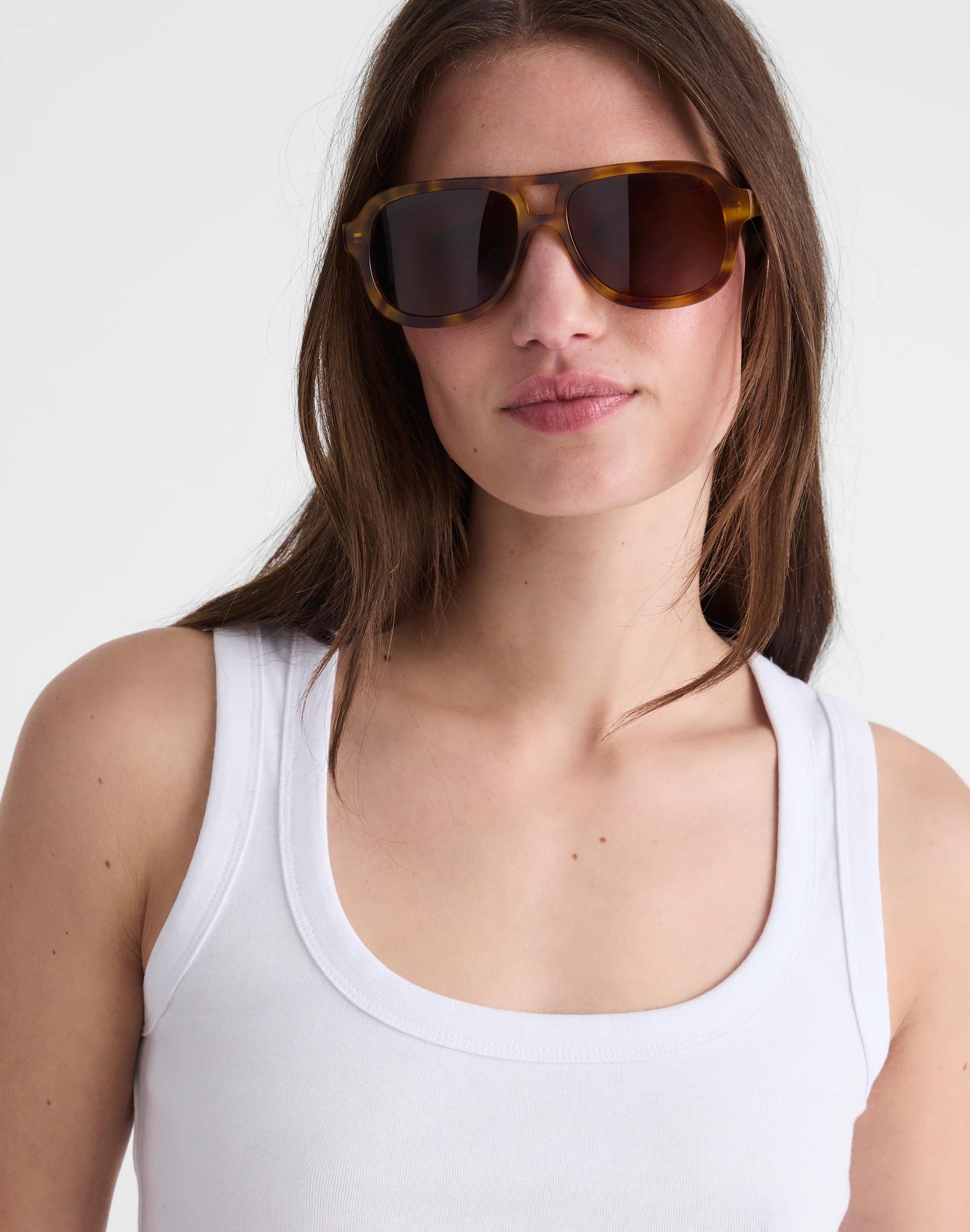 Madewell Logaan Aviator Sunglasses