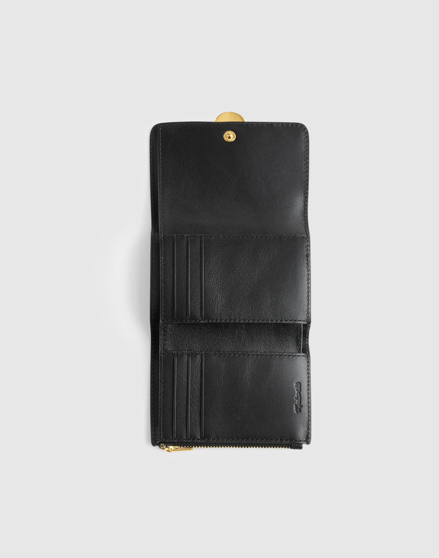 Madewell The Sculpted Metal Trifold Wallet