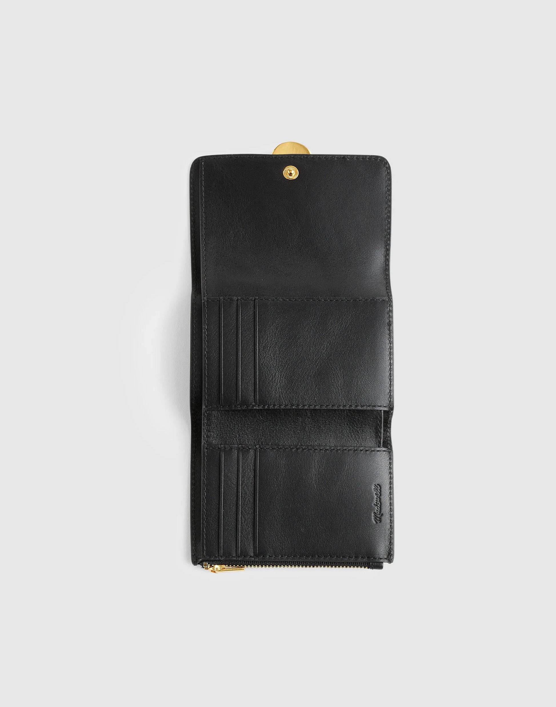 Madewell The Sculpted Metal Trifold Wallet