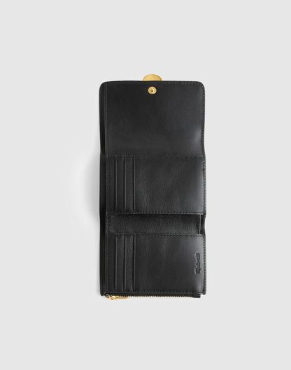 Madewell The Sculpted Metal Trifold Wallet