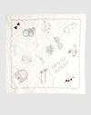 Embroidered Diary White