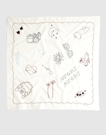 Madewell Embroidered Bandana in Cotton