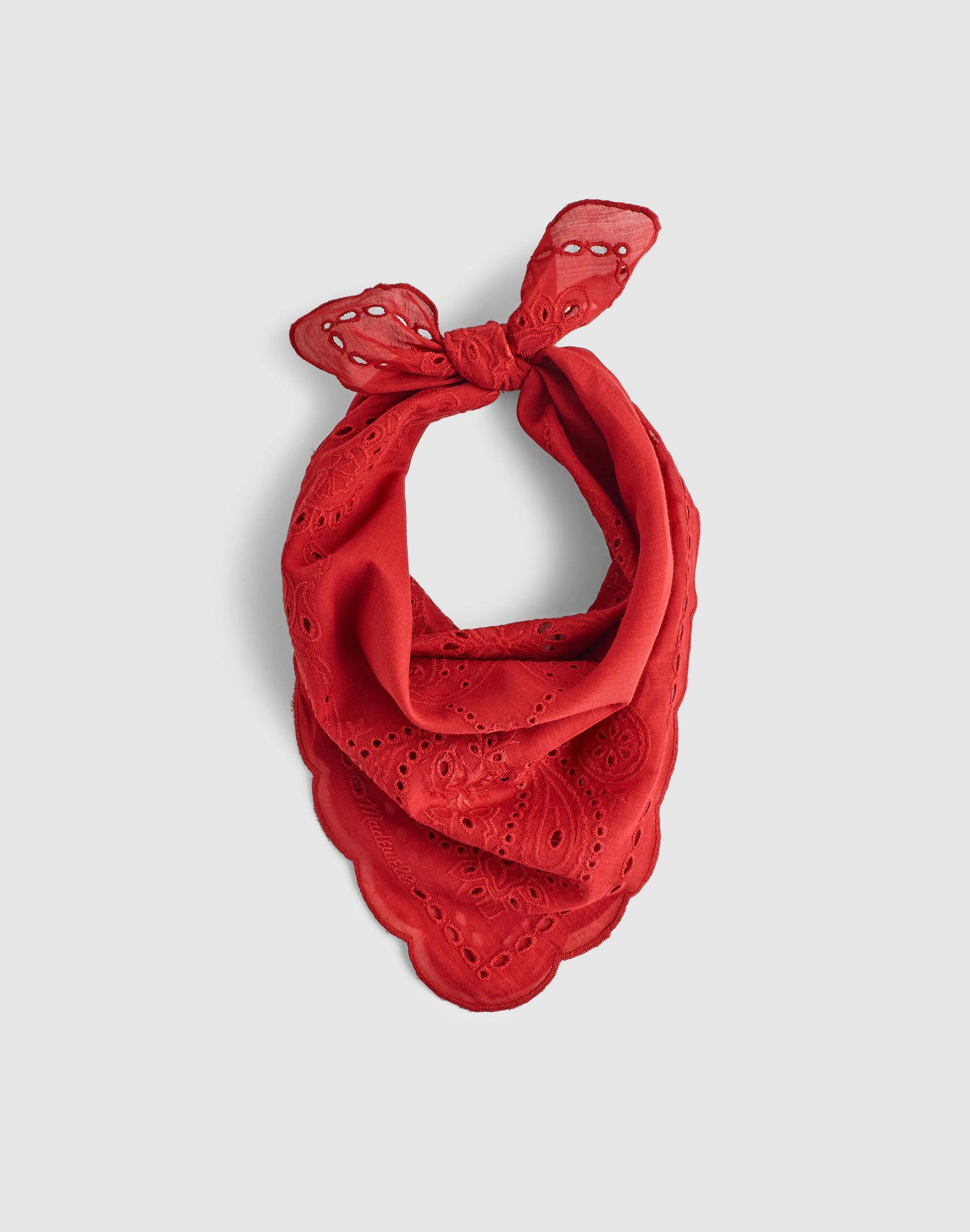 Madewell Organic Cotton Eyelet Bandana