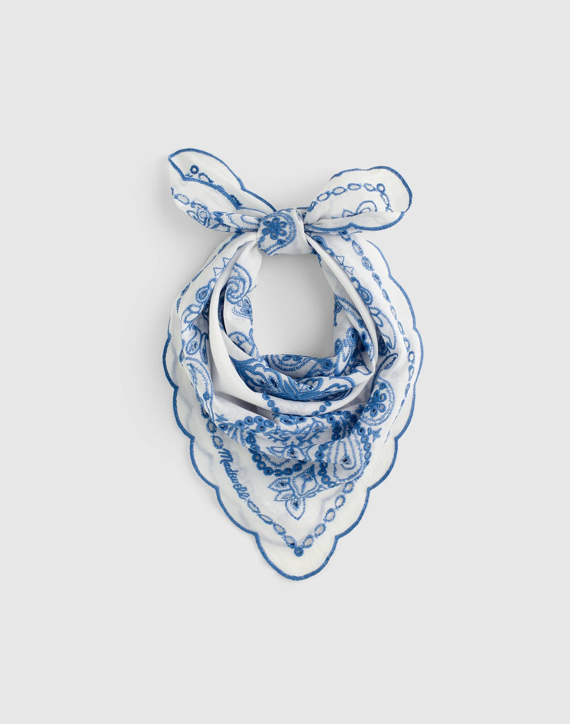 Madewell Organic Cotton Eyelet Bandana