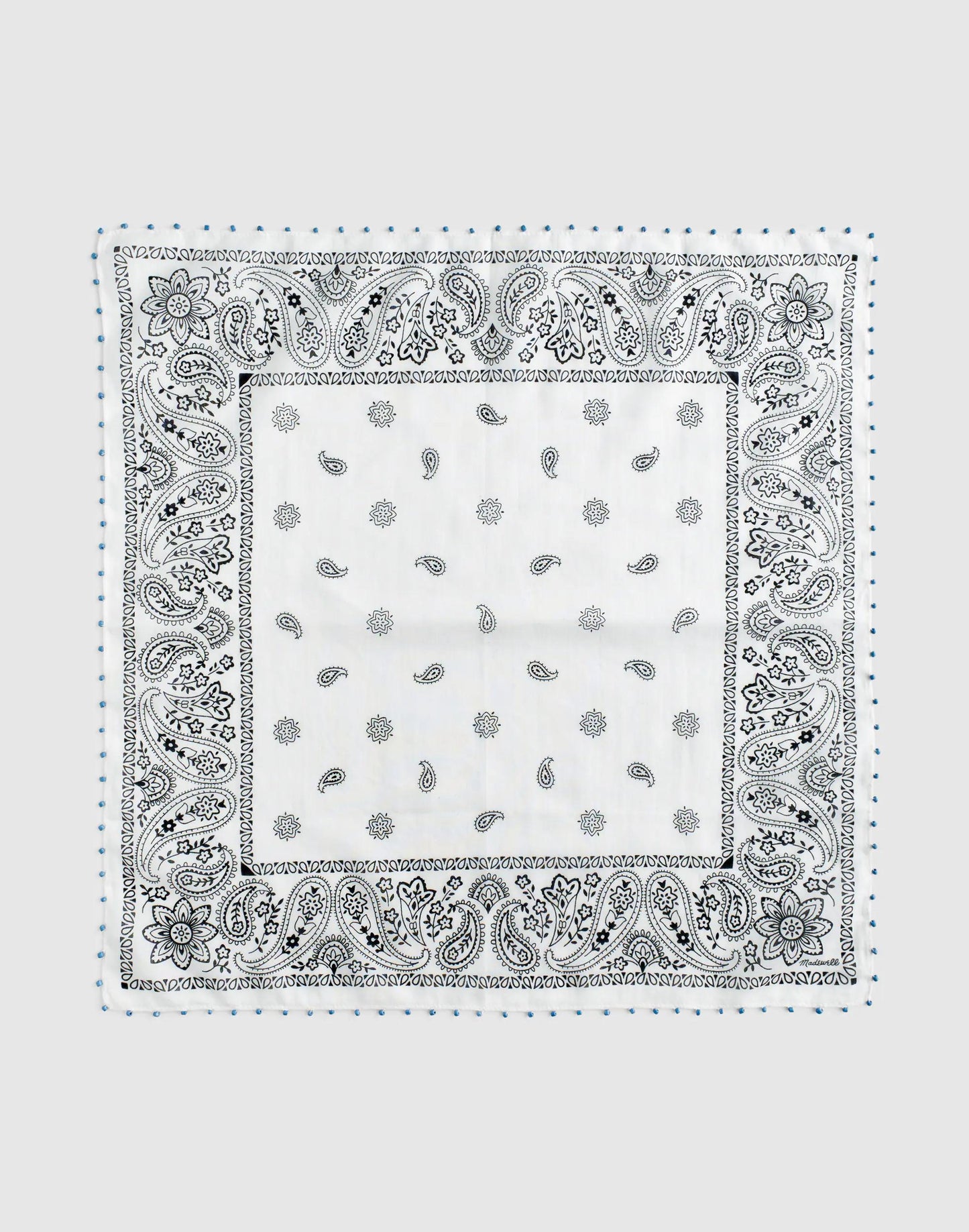 Madewell Beaded Bandana in Cotton Blend