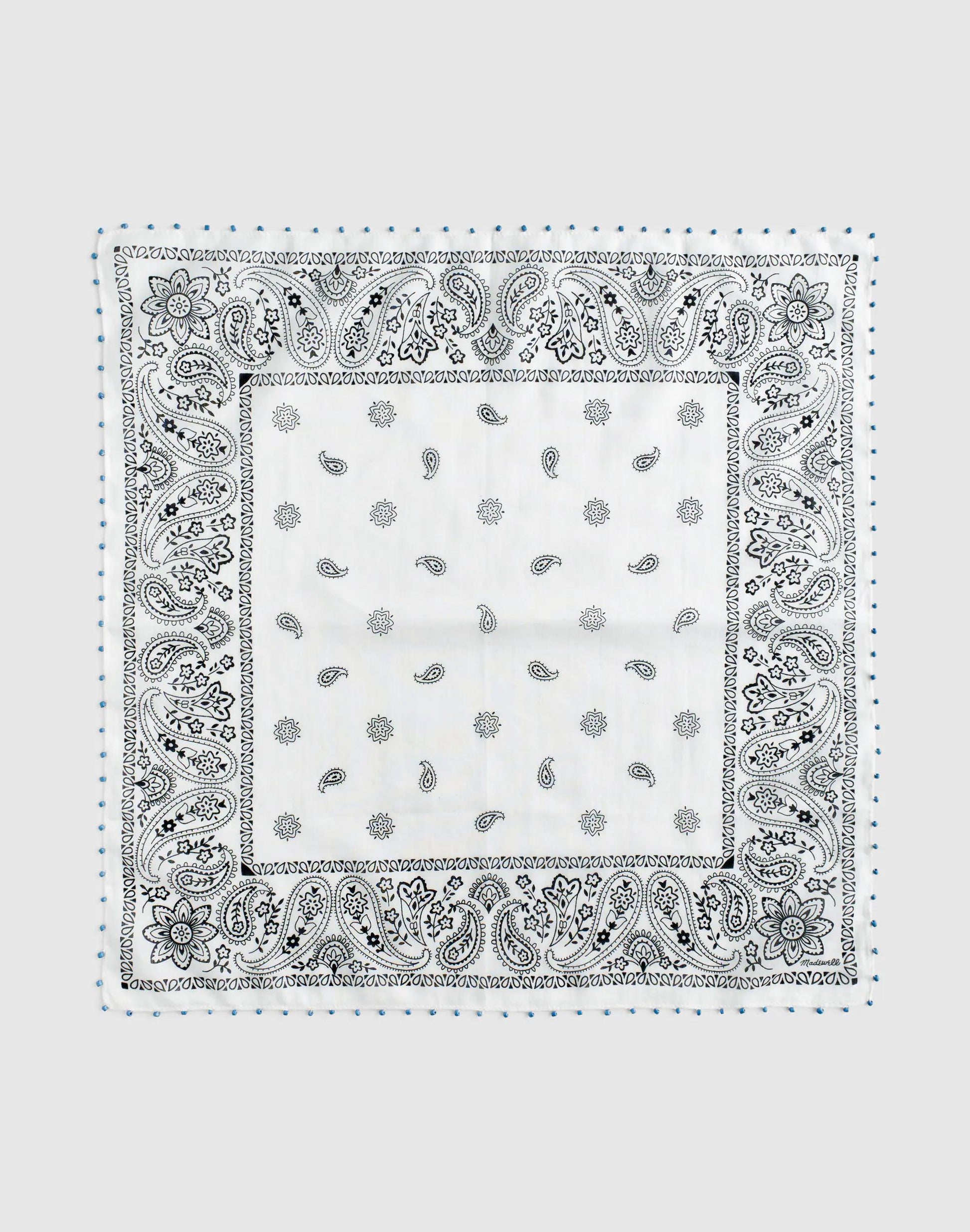 Madewell Beaded Bandana in Cotton Blend