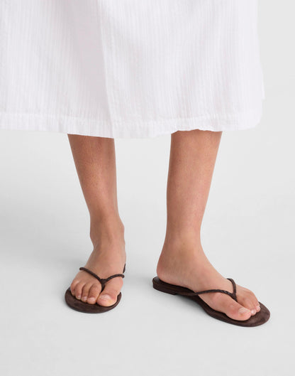 Madewell The Iggy Braided Thong Sandal