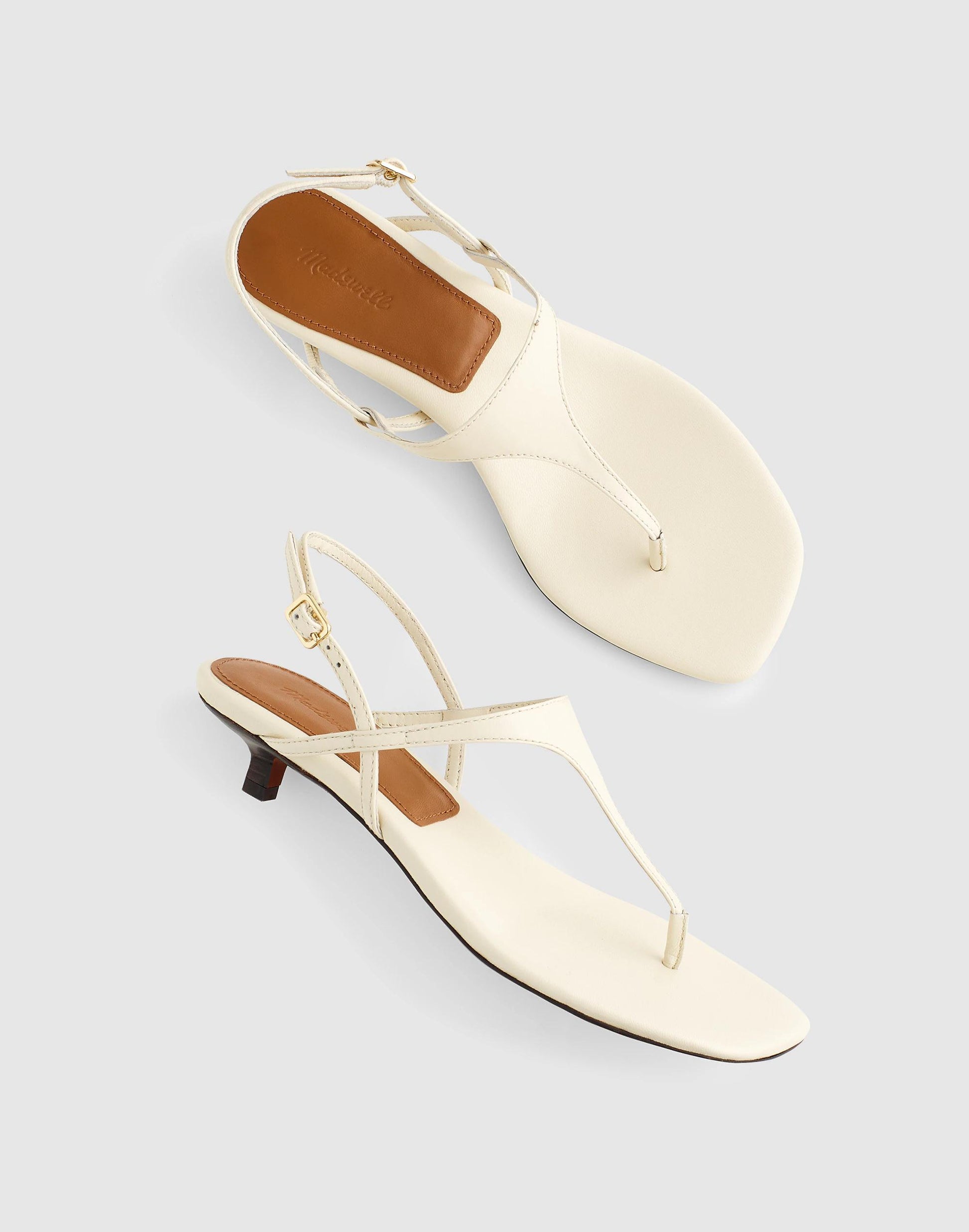 Madewell The Chiara Kitten Heel Slingback Sandal