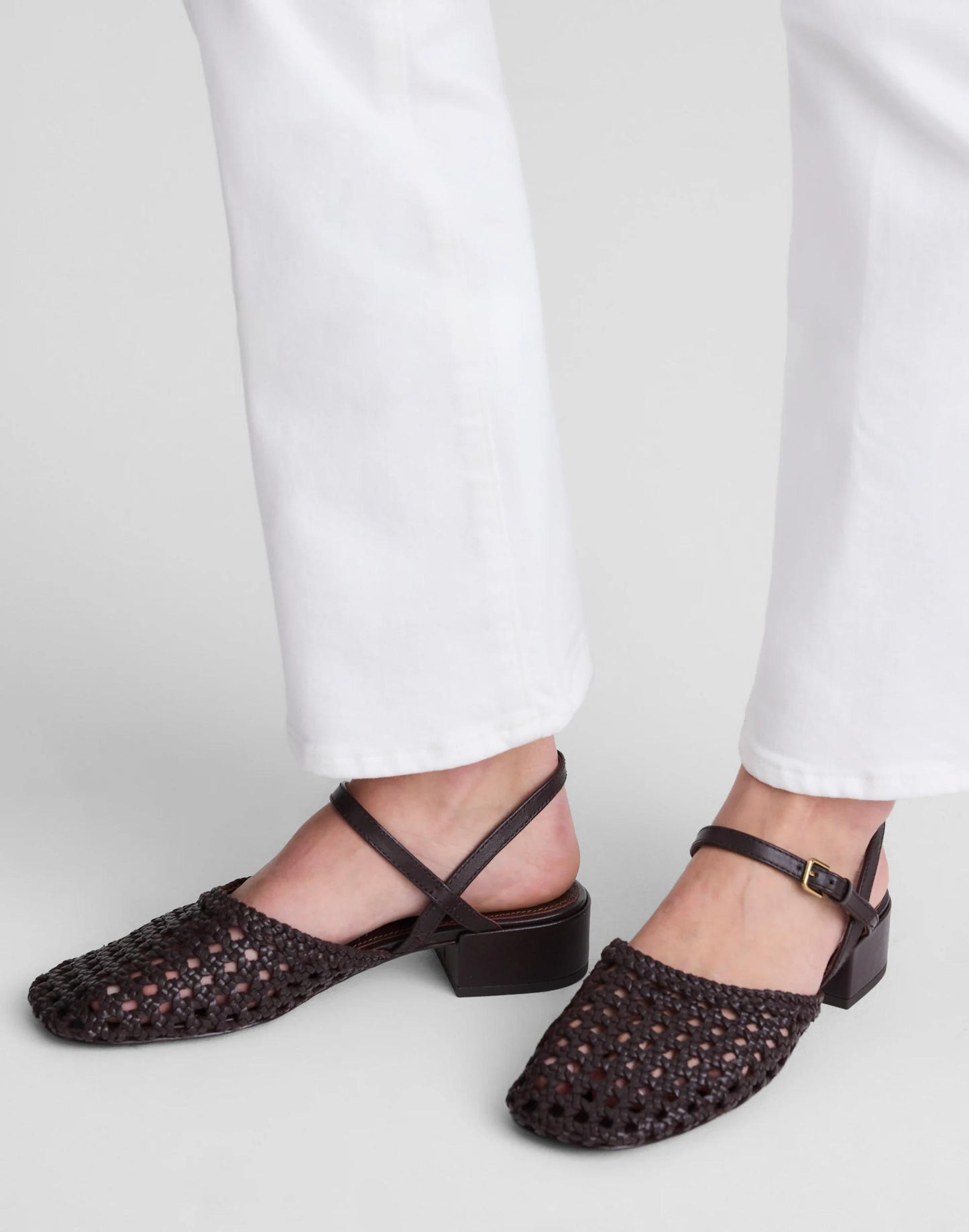 Madewell The Lola Ankle-Strap Heeled Sandal