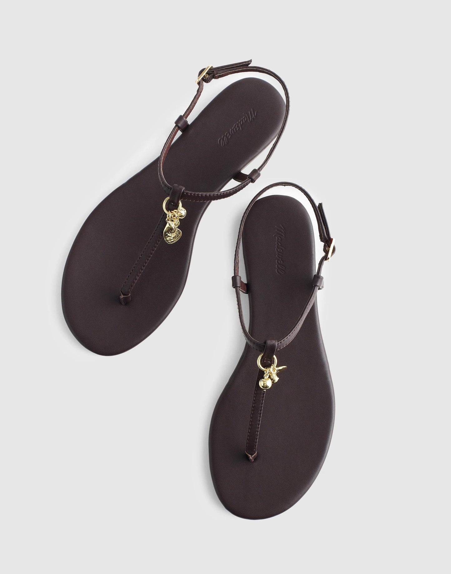 Madewell Madewell x Shopbop Iggy Charm T-Strap Sandal in Leather