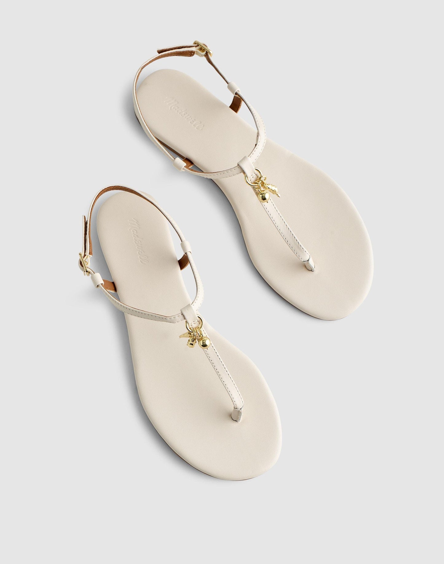 Madewell Madewell x Shopbop Iggy Charm T-Strap Sandal in Leather
