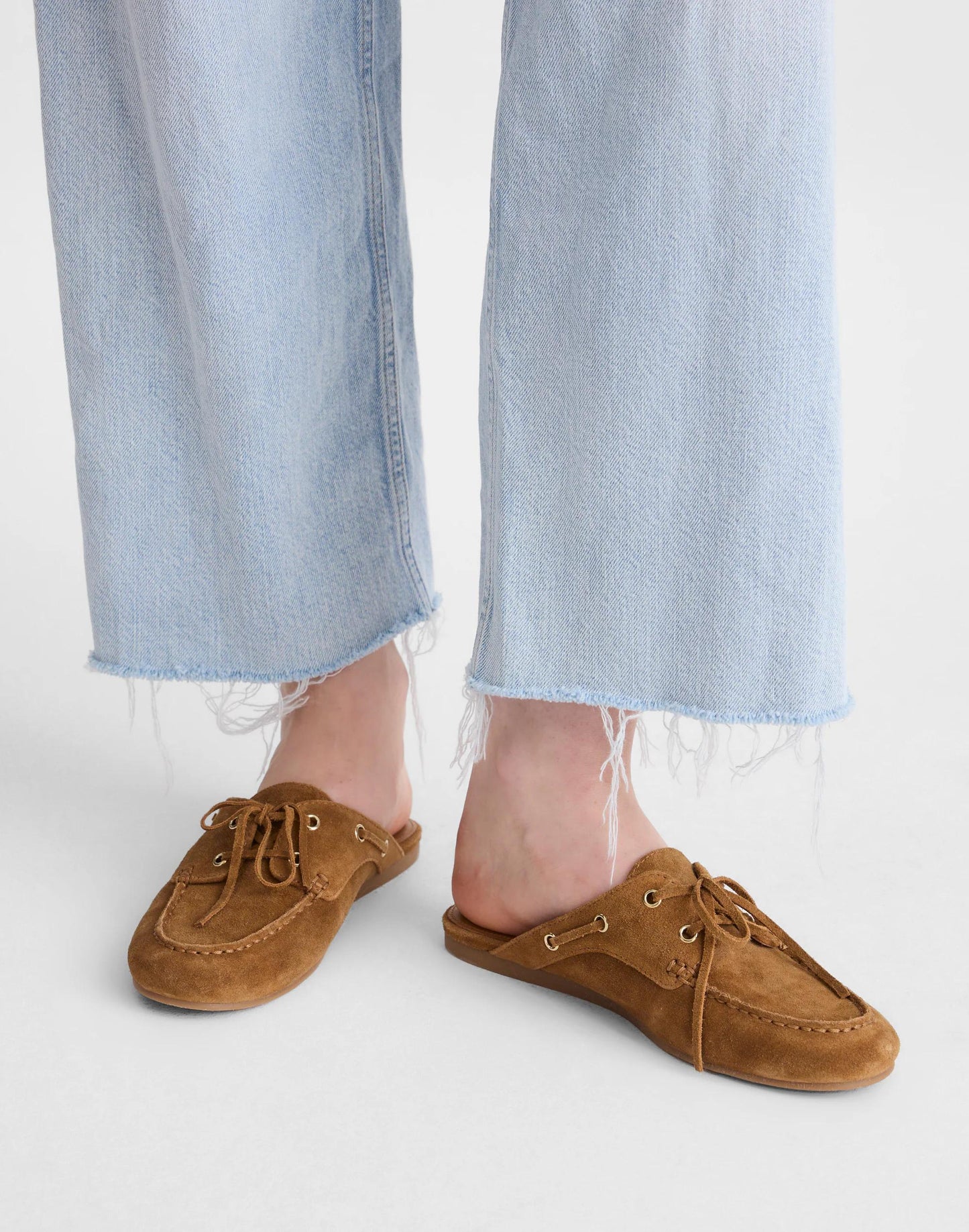 Madewell The Jamie Boat Mule in Suede