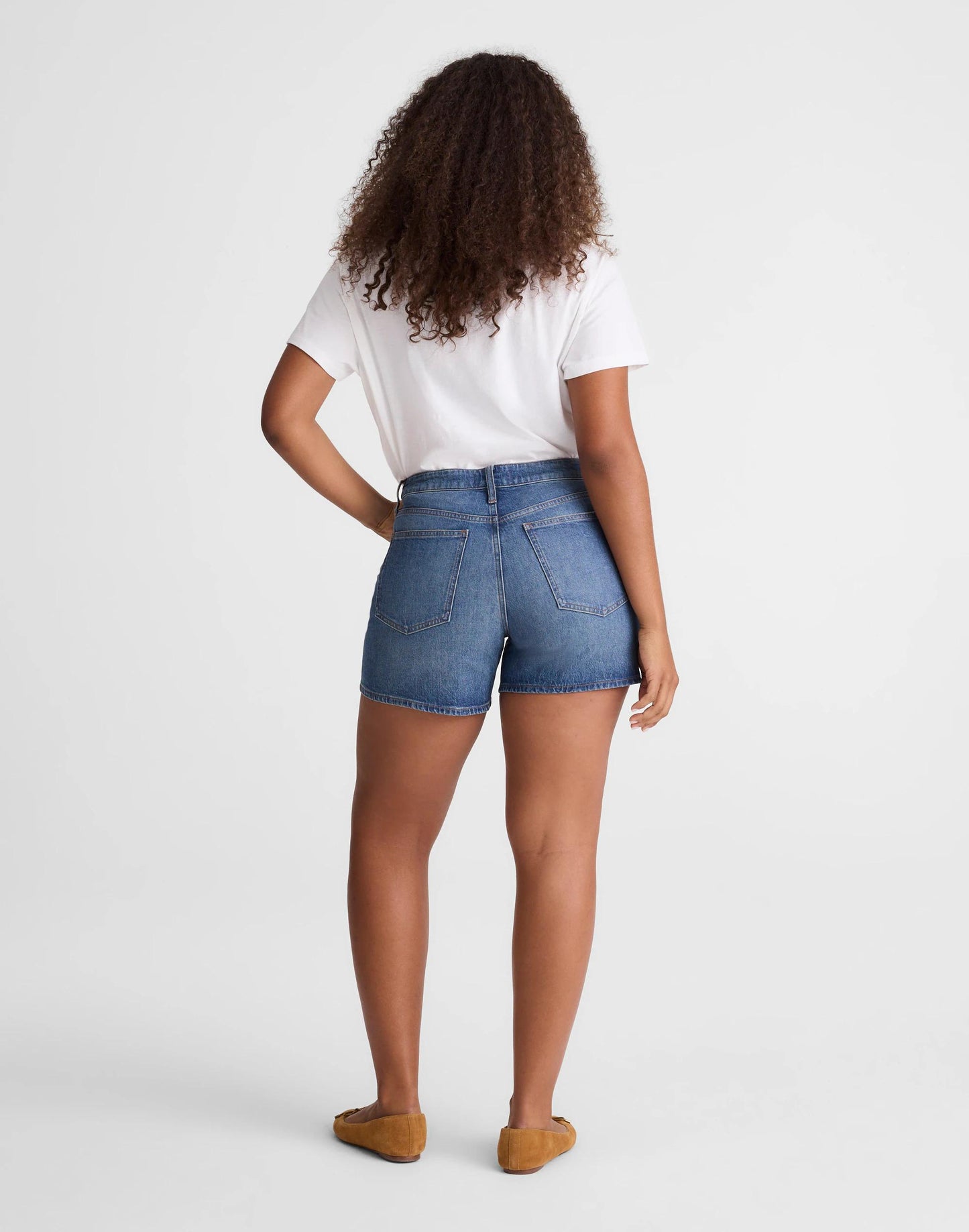 Madewell The Curvy Perfect Vintage Mid-Length Jean Short