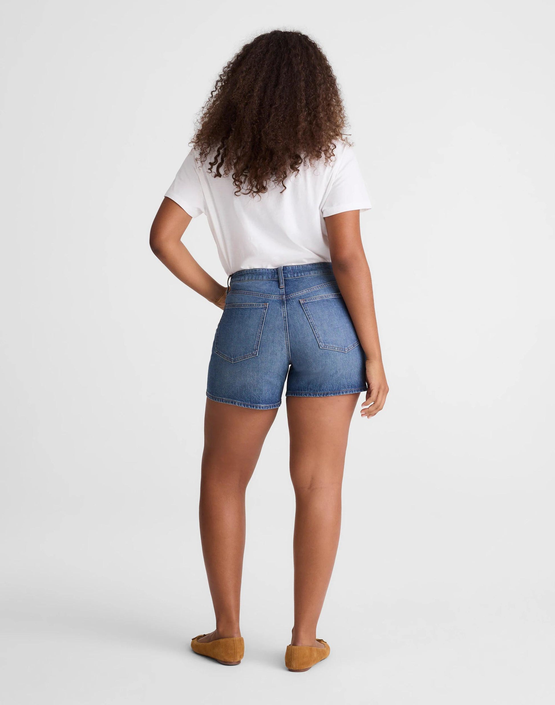 Madewell The Curvy Perfect Vintage Mid-Length Jean Short