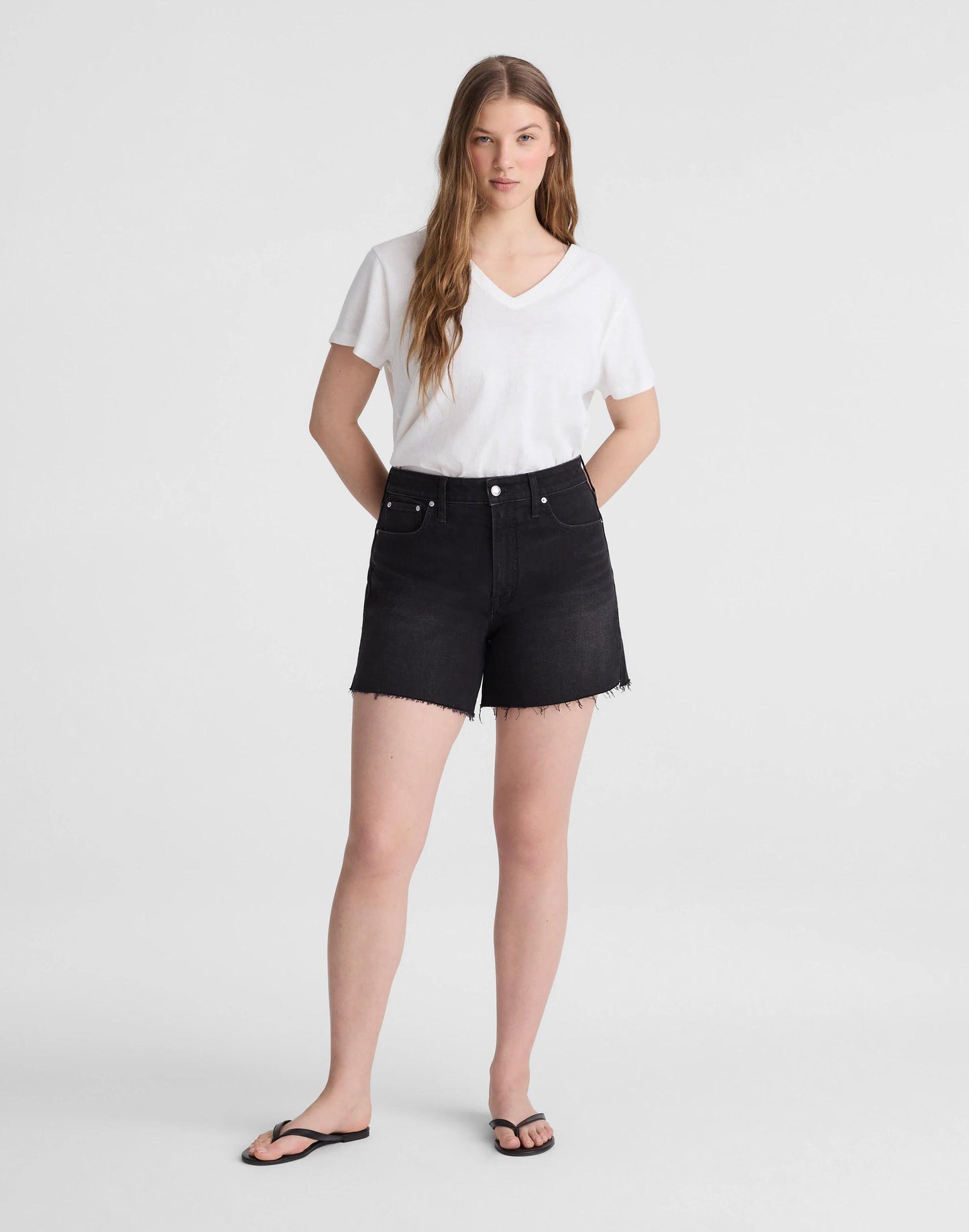 Madewell The Curvy Perfect Vintage Mid-Length Jean Short