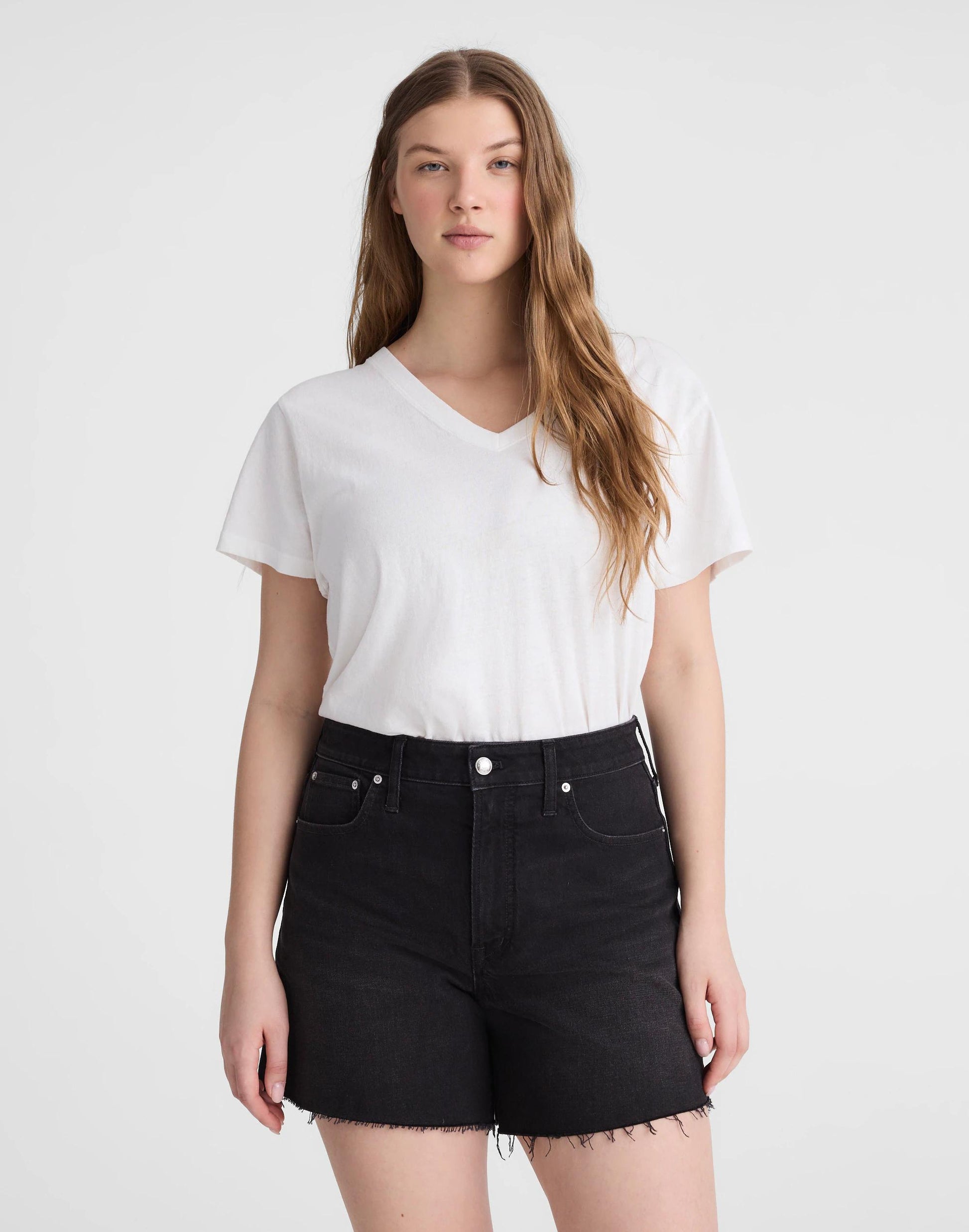 Madewell The Curvy Perfect Vintage Mid-Length Jean Short