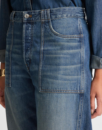 Madewell The Curvy Darted Barrel-Leg Jean