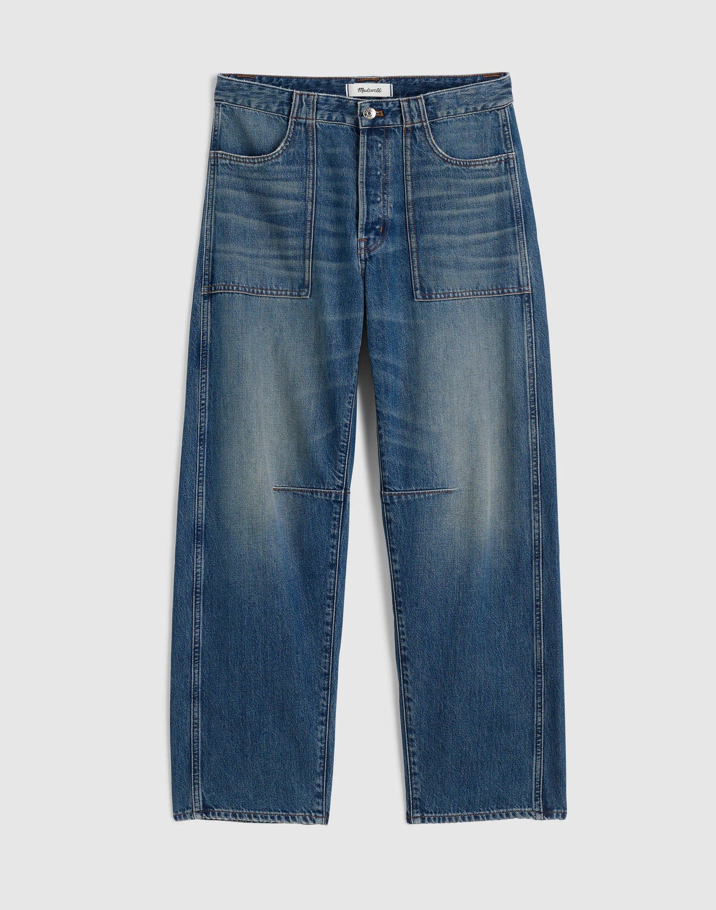 Madewell The Curvy Darted Barrel-Leg Jean
