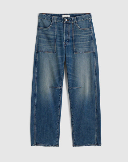 Madewell The Curvy Darted Barrel-Leg Jean