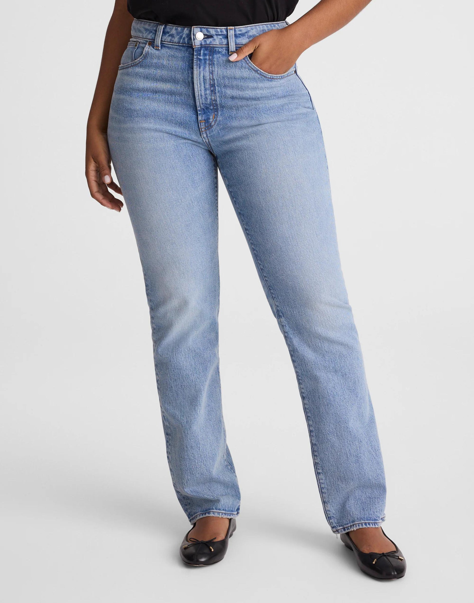Madewell The Curvy Longline Straight Jean