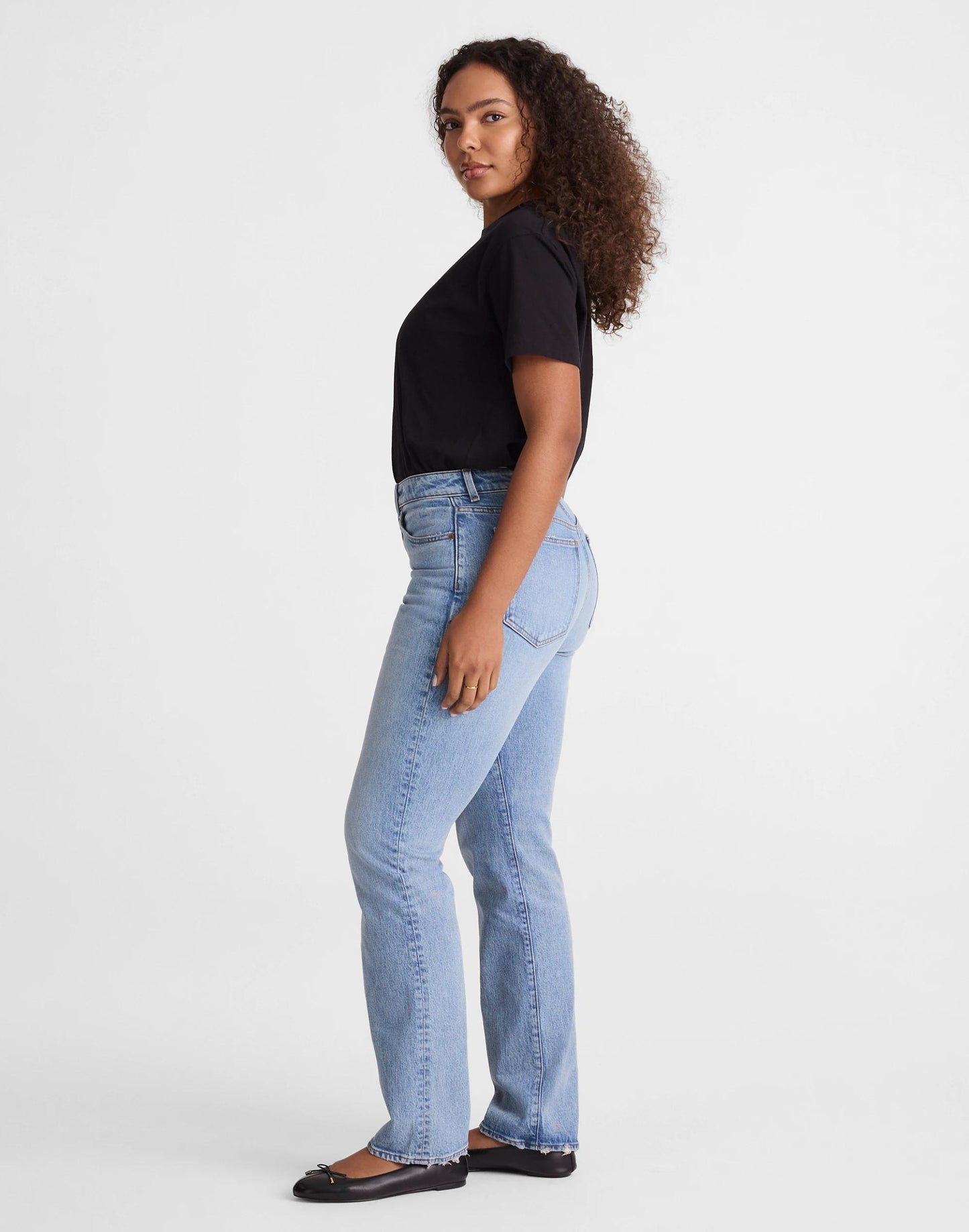 Madewell The Curvy Longline Straight Jean