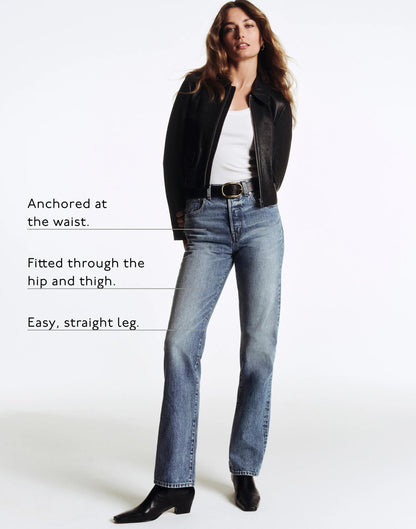 Madewell The Curvy Longline Straight Jean