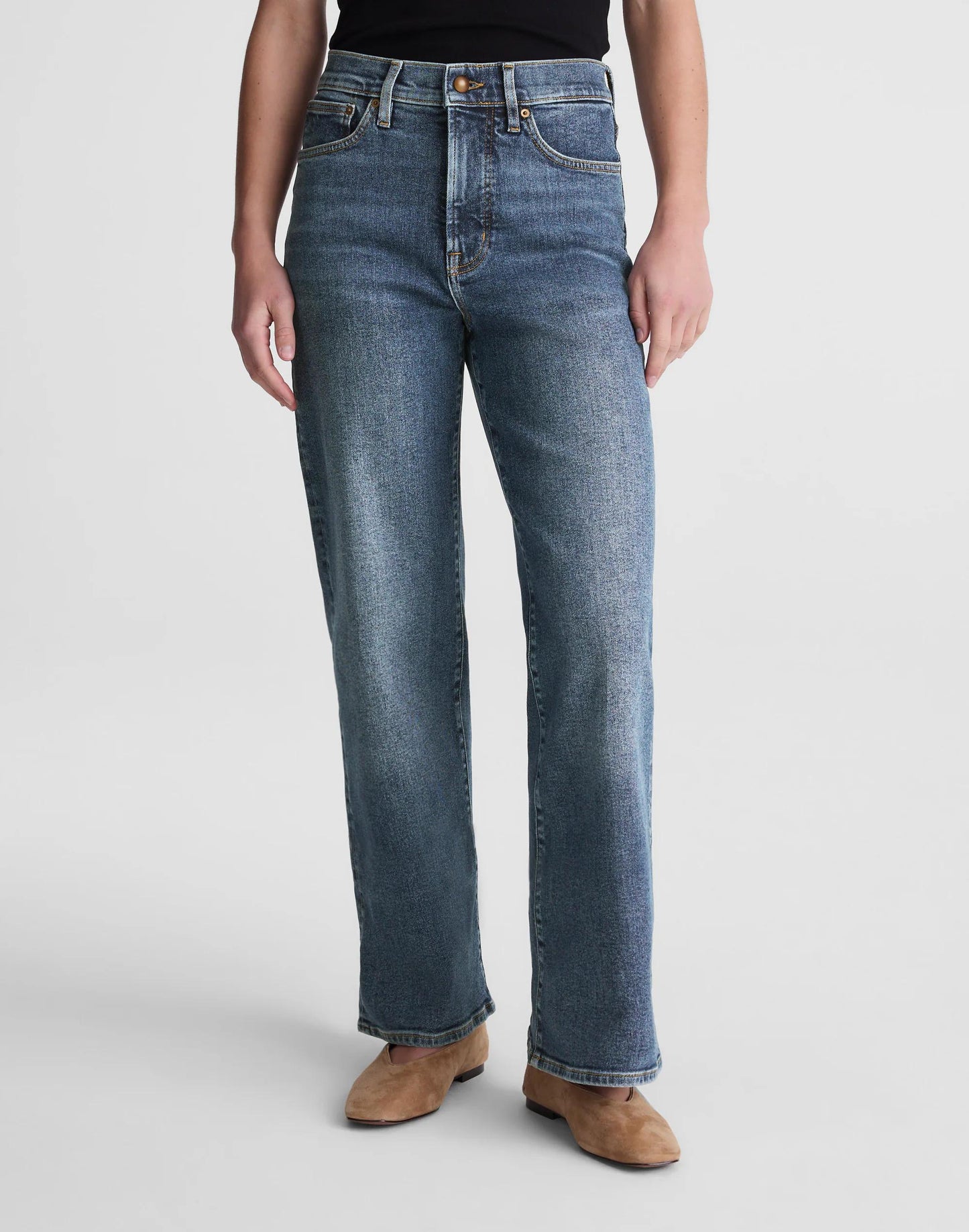 Madewell Short Circular Wide-Leg Jean