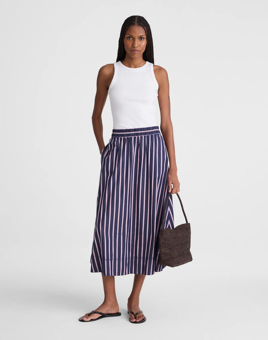 Madewell Midi Circle Skirt in Poplin