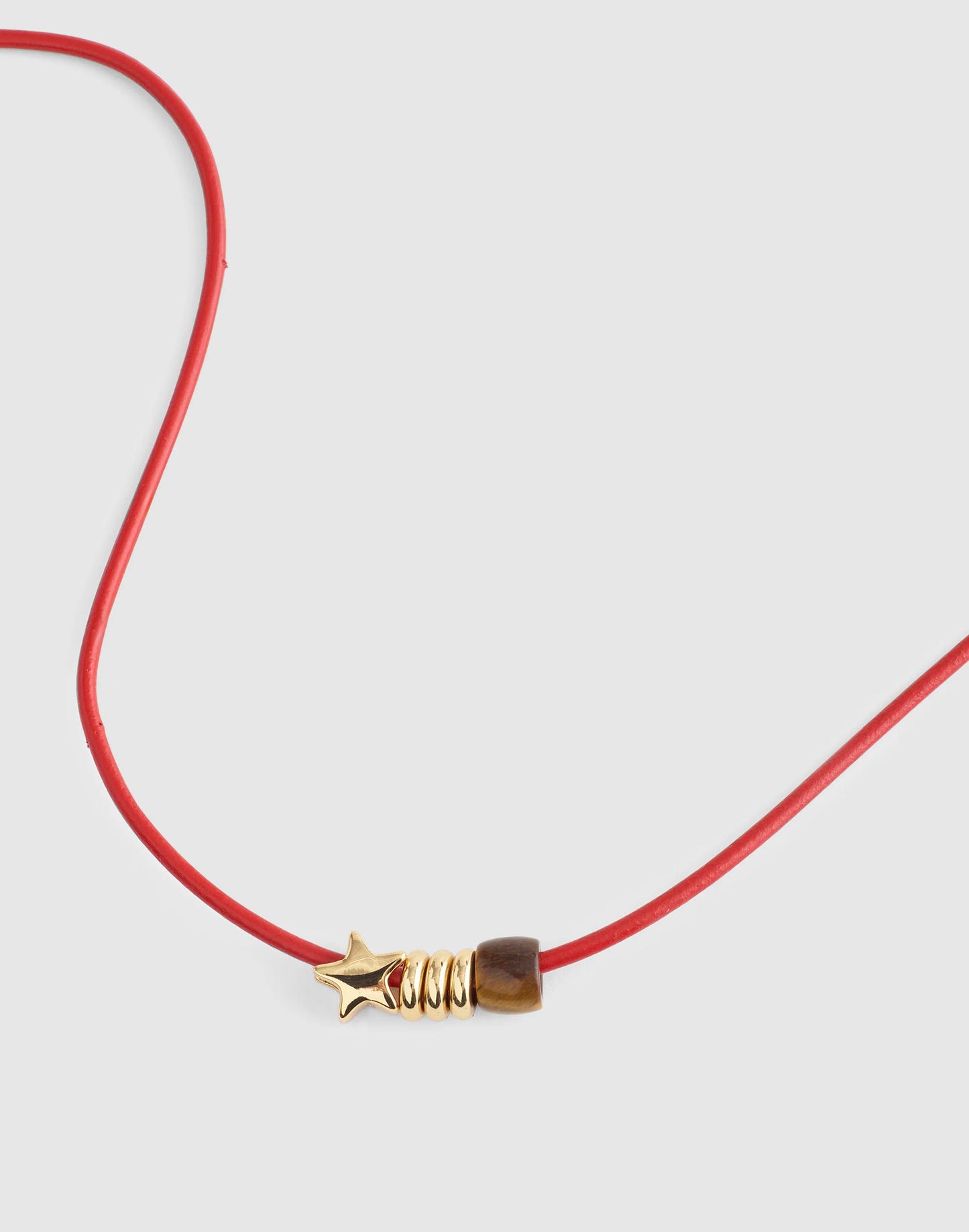 Madewell Semiprecious Charm Leather Choker Necklace