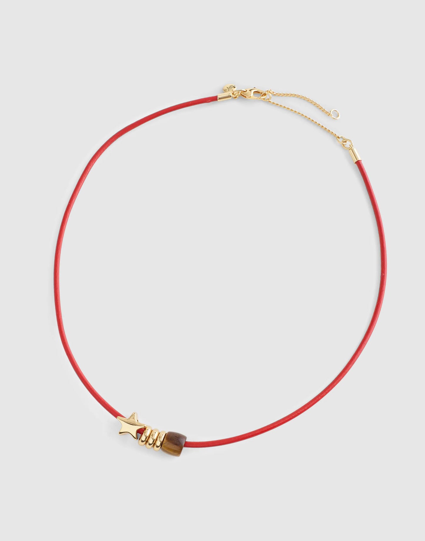 Madewell Semiprecious Charm Leather Choker Necklace