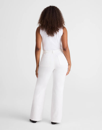Madewell The Curvy Emmy Wide-Leg Jean in Super Stretch Denim