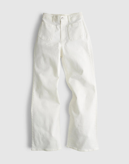 Madewell The Curvy Emmy Wide-Leg Jean in Super Stretch Denim