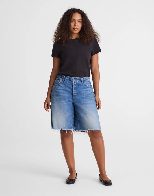 Madewell The Curvy Essex Long Baggy Short
