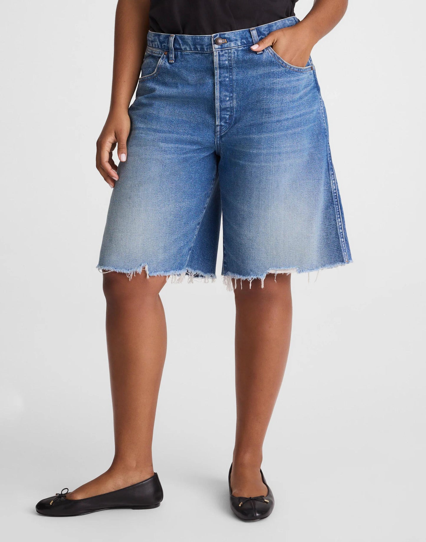 Madewell The Curvy Essex Long Baggy Short