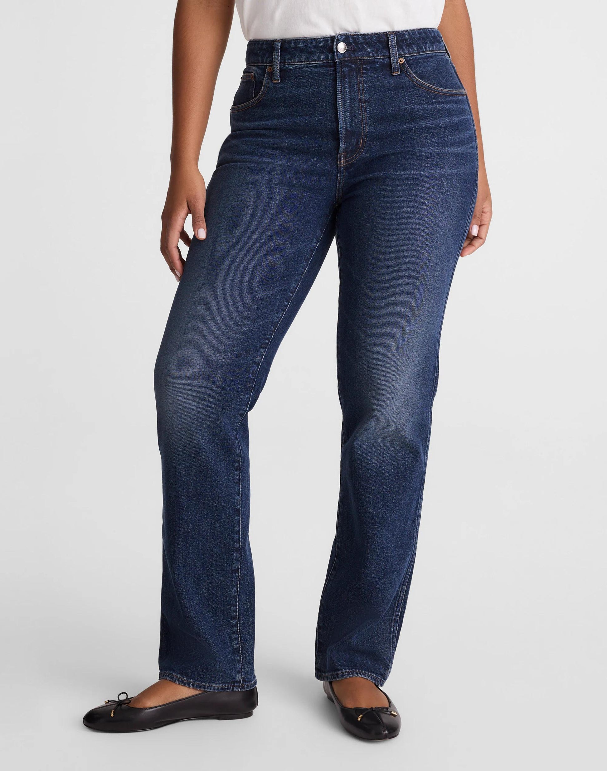 Madewell The Curvy Longline Straight Jean