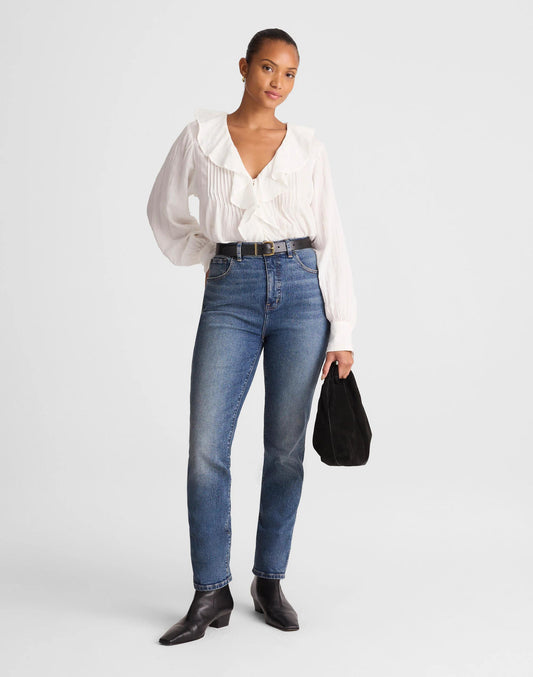 Madewell The Curvy Pencil Jean in Super Stretch Denim