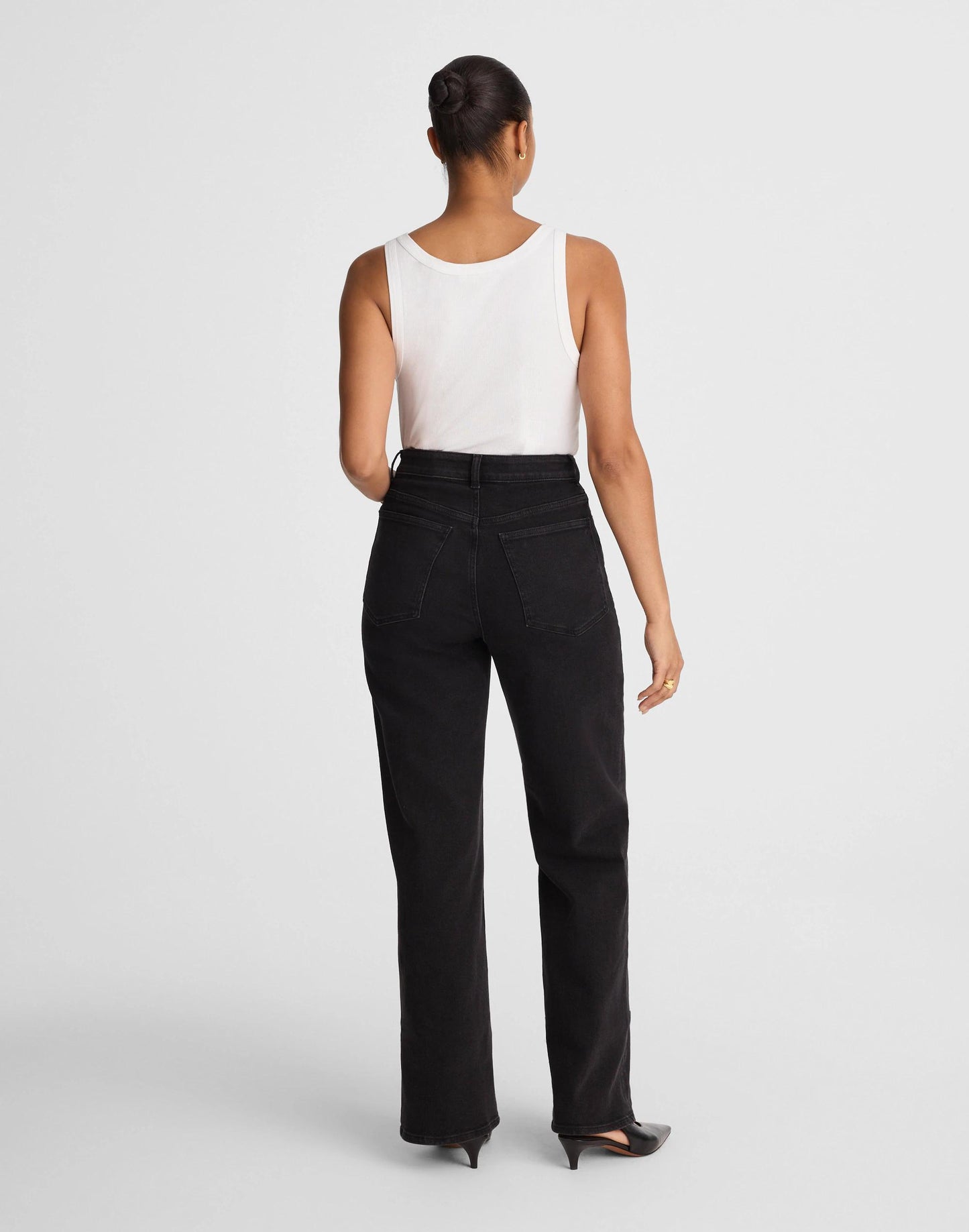 Madewell The Curvy Wide-Leg Jean in Super Stretch Denim