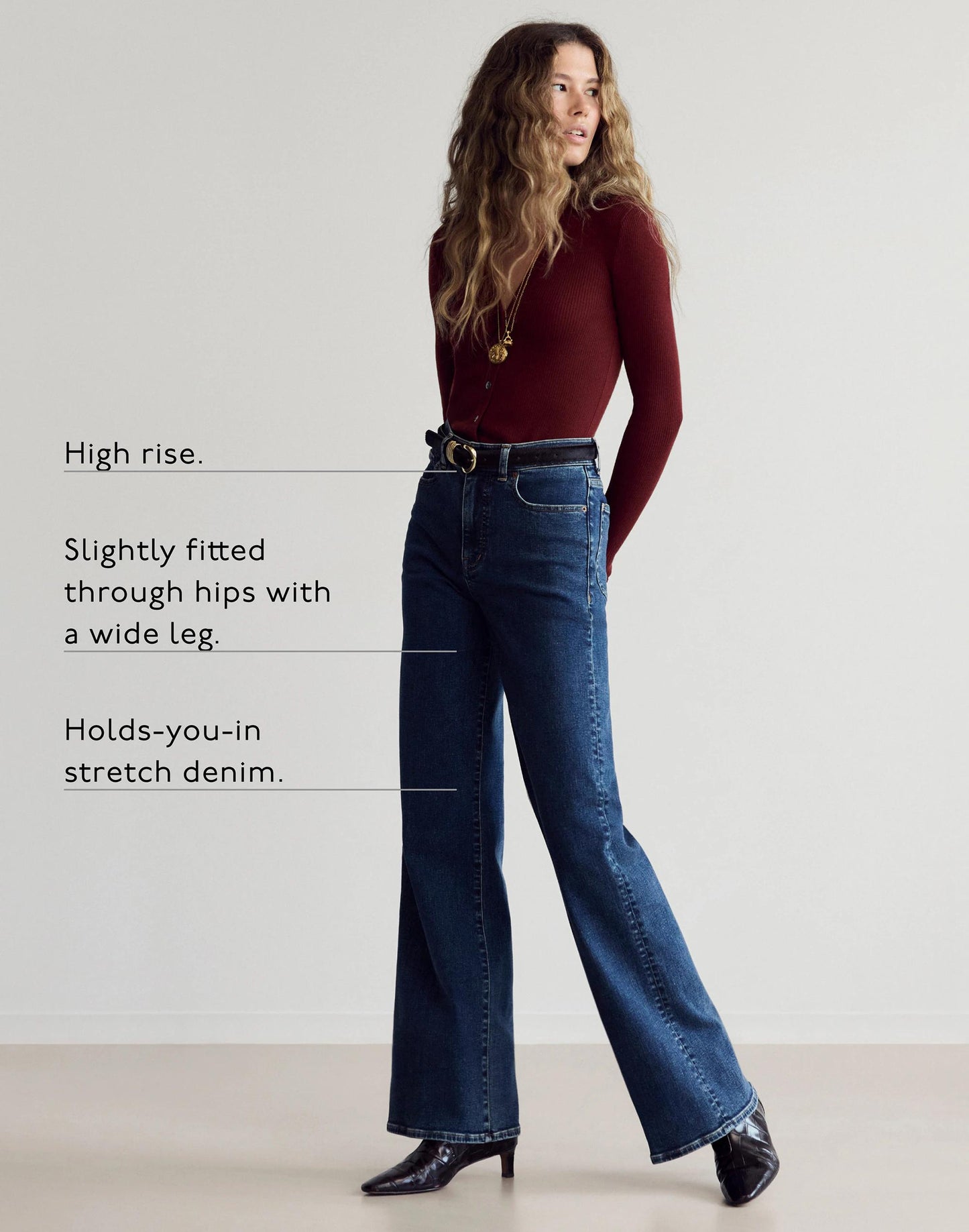 Madewell The Curvy Wide-Leg Jean in Super Stretch Denim