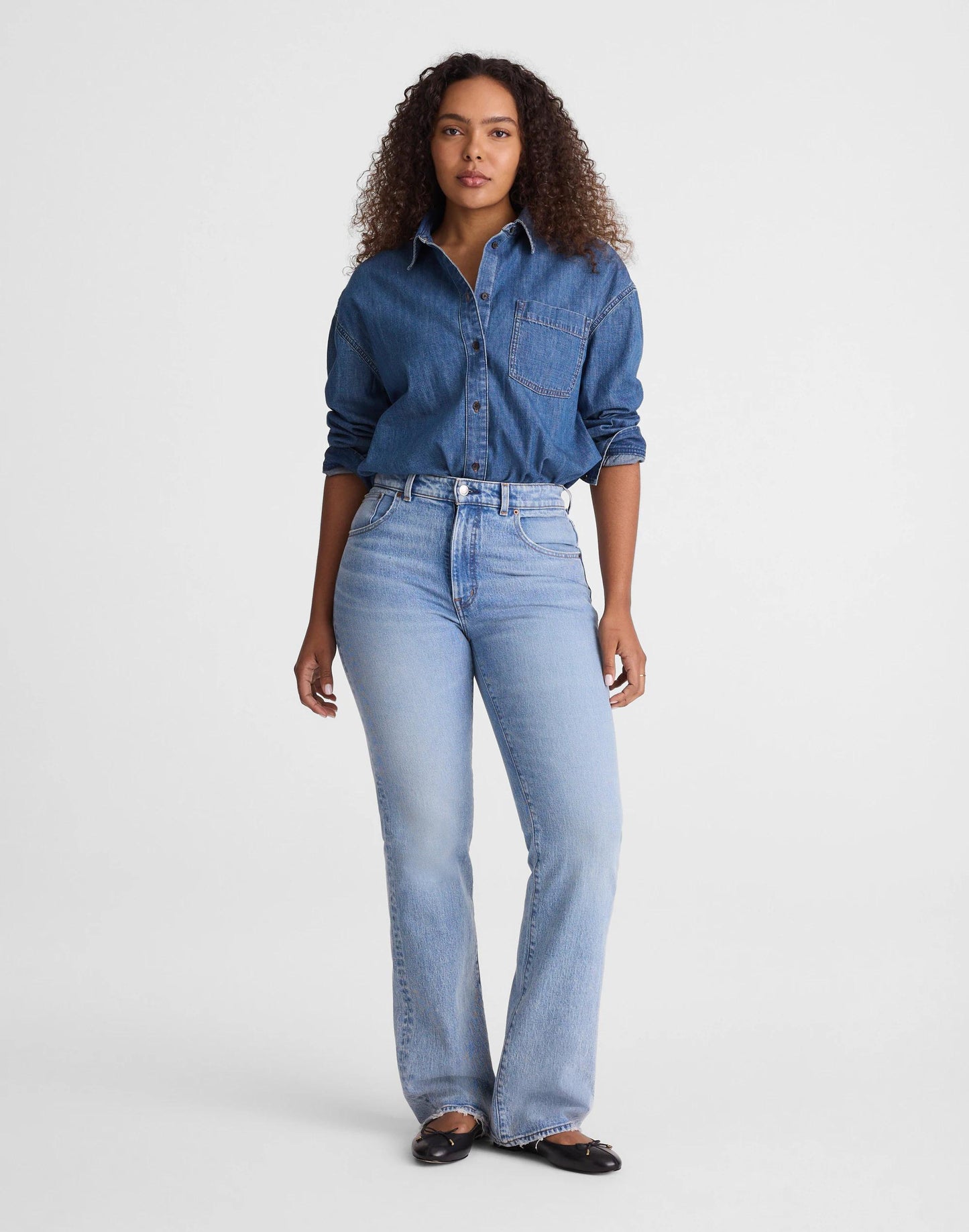 Madewell Curvy Relaxed Bootcut Jeans