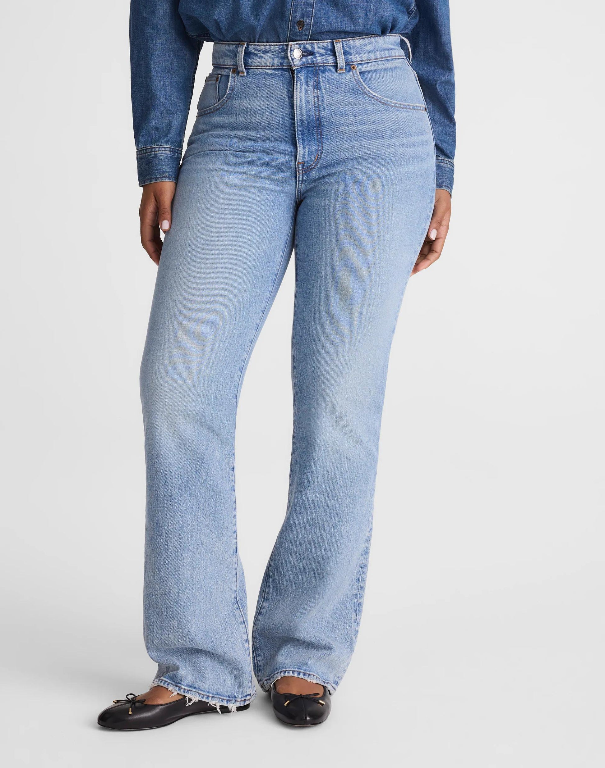 Madewell Curvy Relaxed Bootcut Jeans